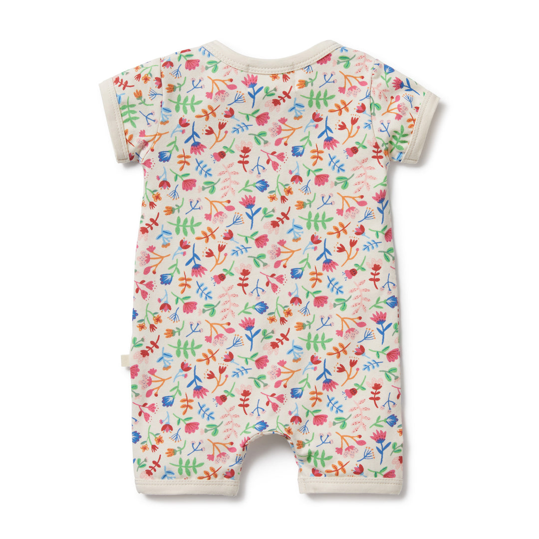 Wilson and Frenchy Tropical Garden Organic Boyleg Zipsuit