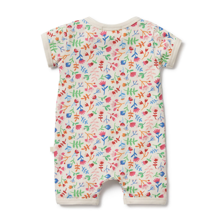 Wilson and Frenchy Tropical Garden Organic Boyleg Zipsuit