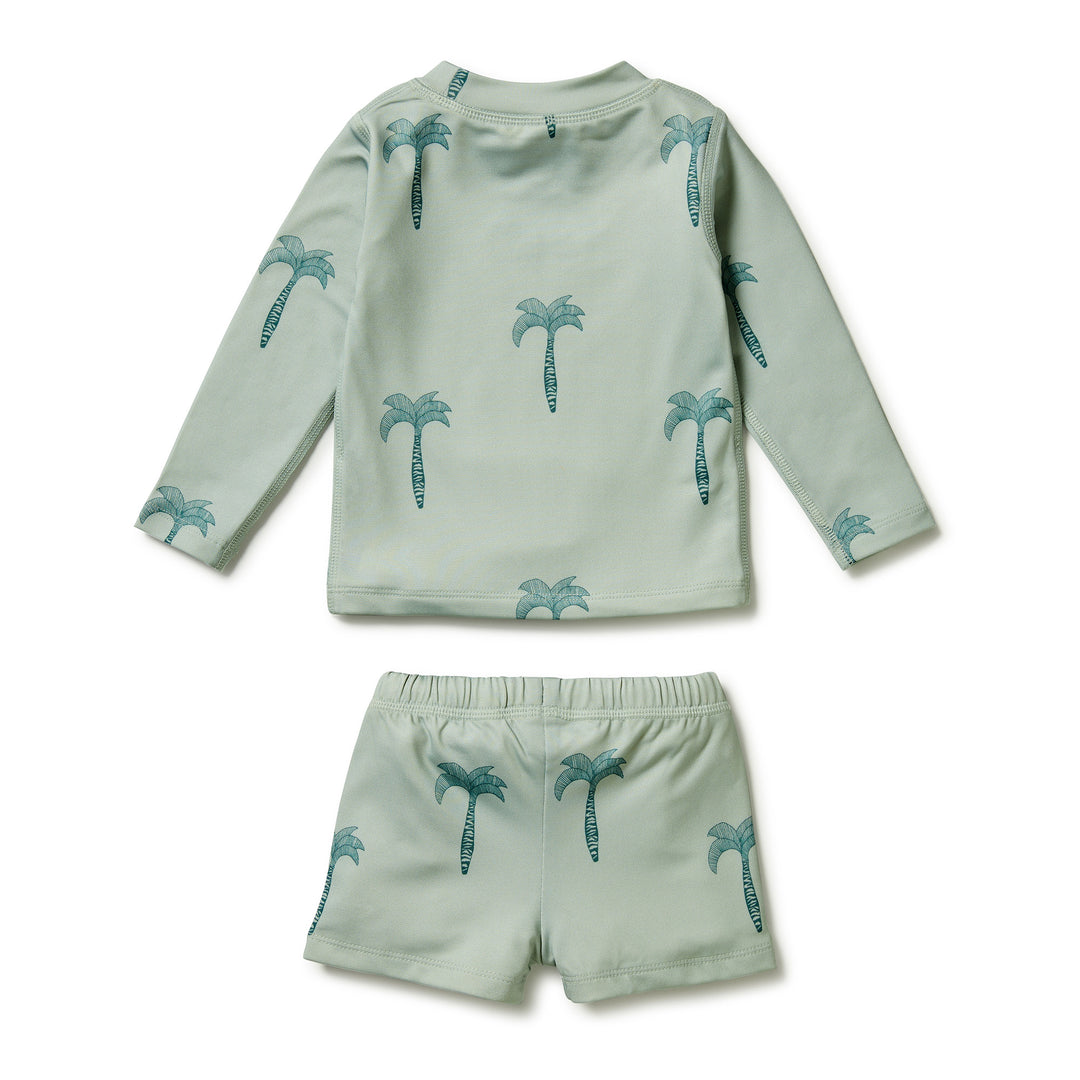 Wilson and Frenchy Palm Tree Rashie Swim Set