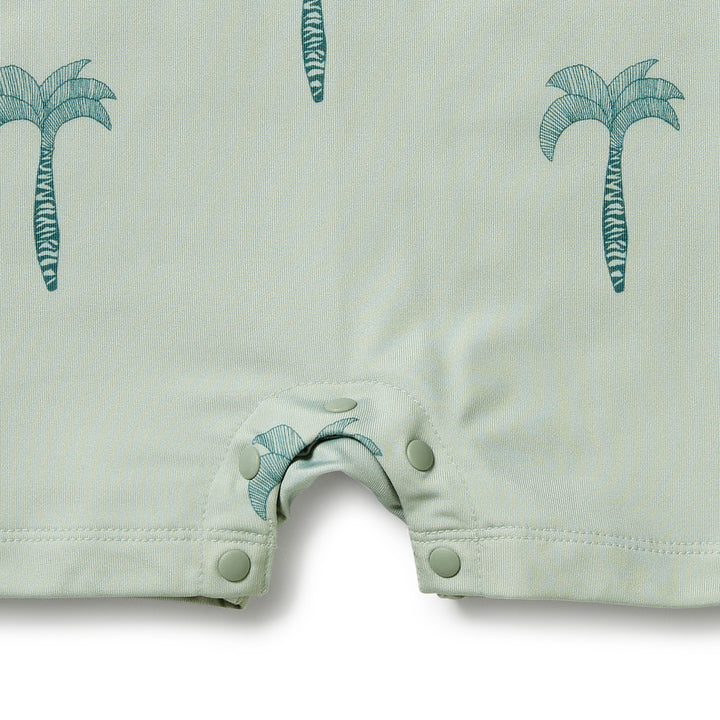 Wilson and Frenchy Palm Tree One Piece Boyleg Swimsuit