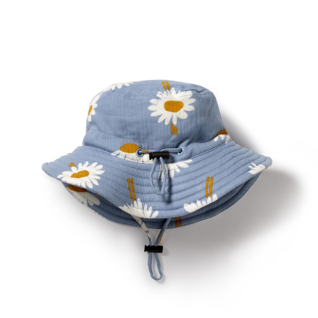 Wilson and Frenchy Daisy Floral Organic Crinkle Sun Hat