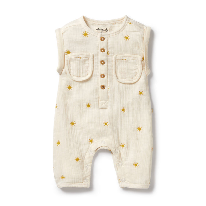 Wilson and Frenchy Sunshine Organic Crinkle Growsuit