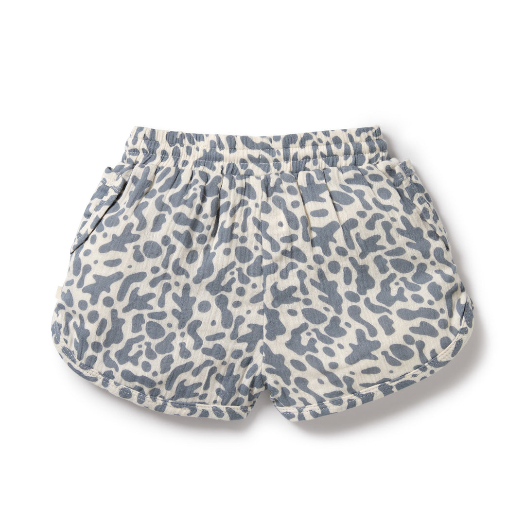 Wilson and Frenchy Blue Coral Organic Crinkle Short