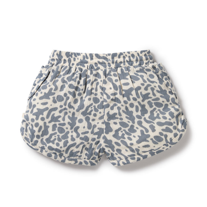 Wilson and Frenchy Blue Coral Organic Crinkle Short