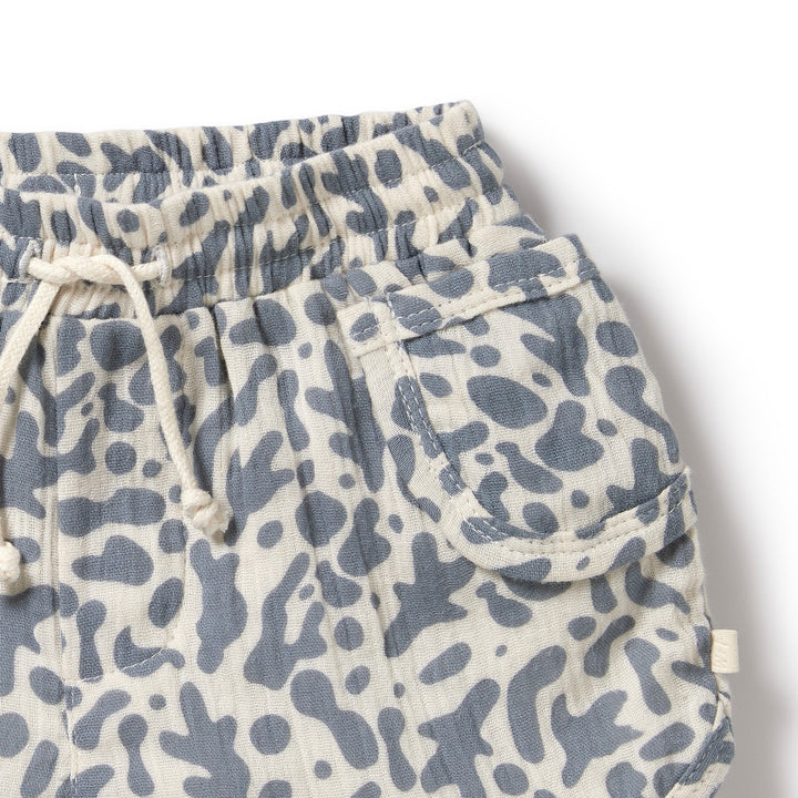 Wilson and Frenchy Blue Coral Organic Crinkle Short