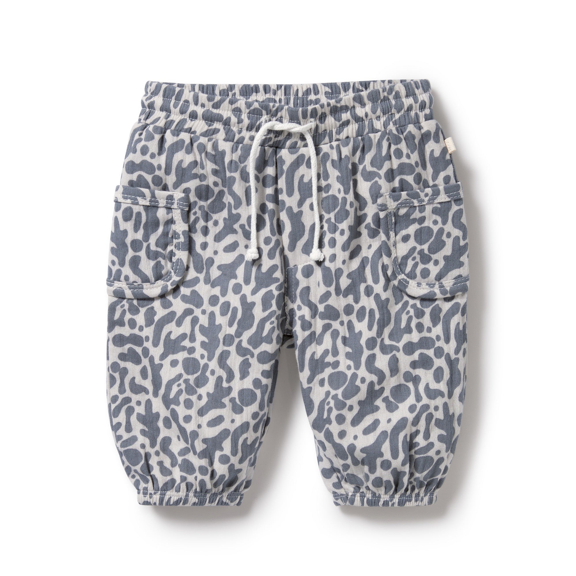 Wilson and Frenchy Blue Coral Organic Crinkle Pant