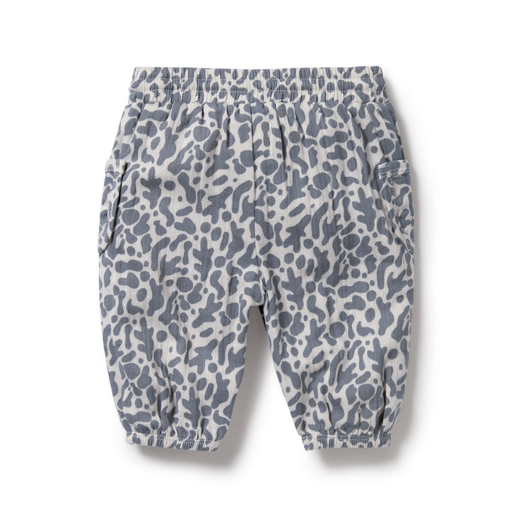 Wilson and Frenchy Blue Coral Organic Crinkle Pant