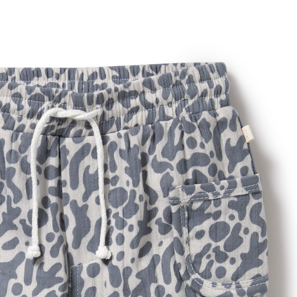 Wilson and Frenchy Blue Coral Organic Crinkle Pant