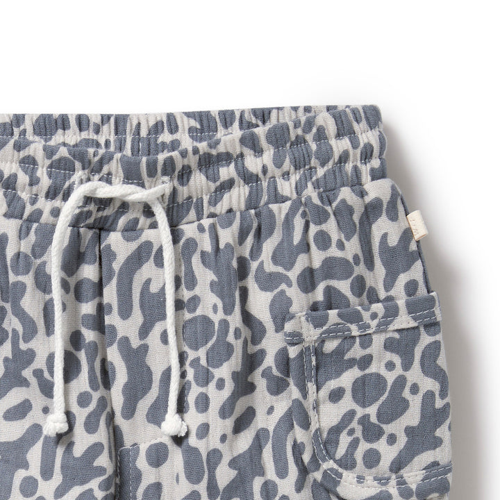 Wilson and Frenchy Blue Coral Organic Crinkle Pant