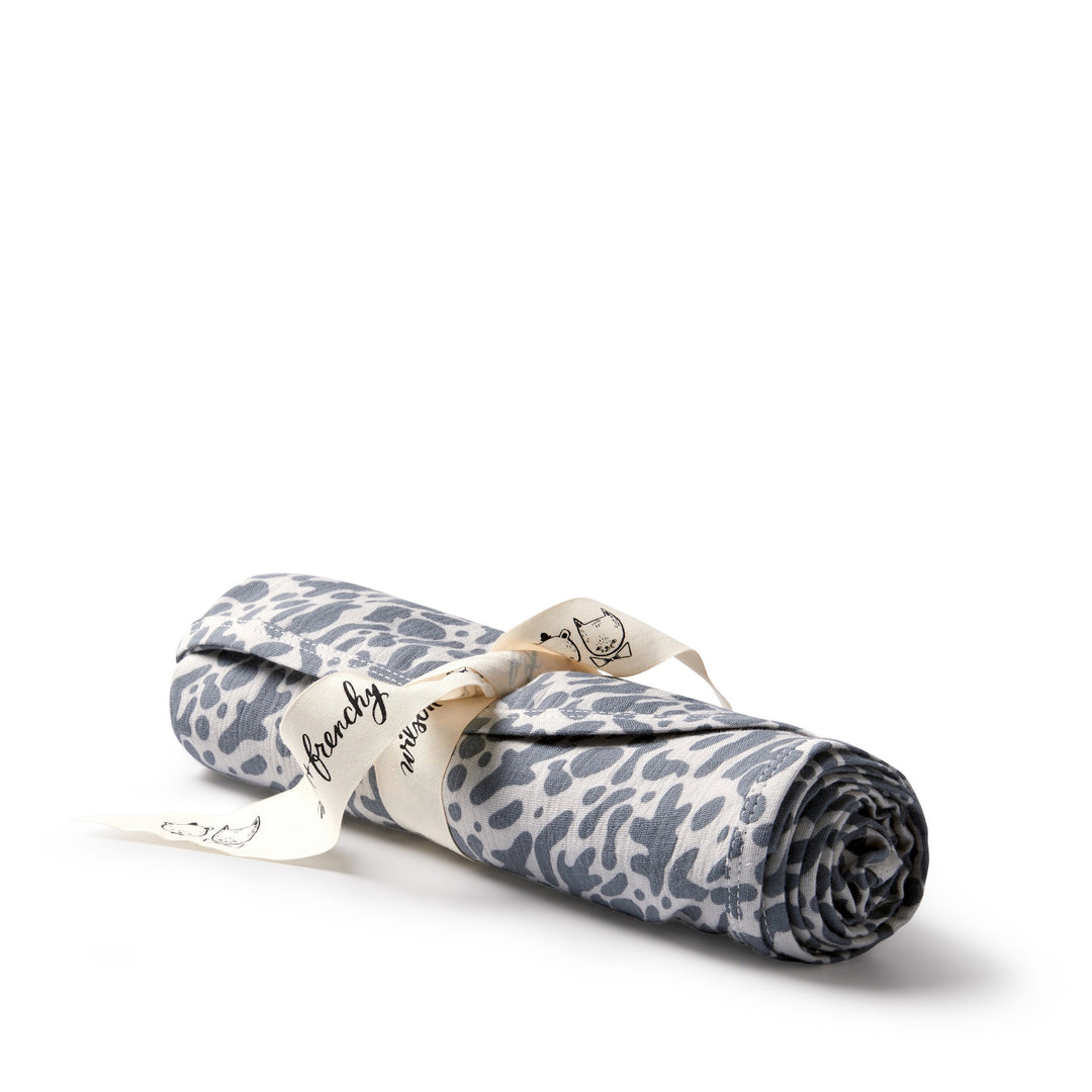 Wilson and Frenchy Blue Coral Organic Crinkle Bunny Rug