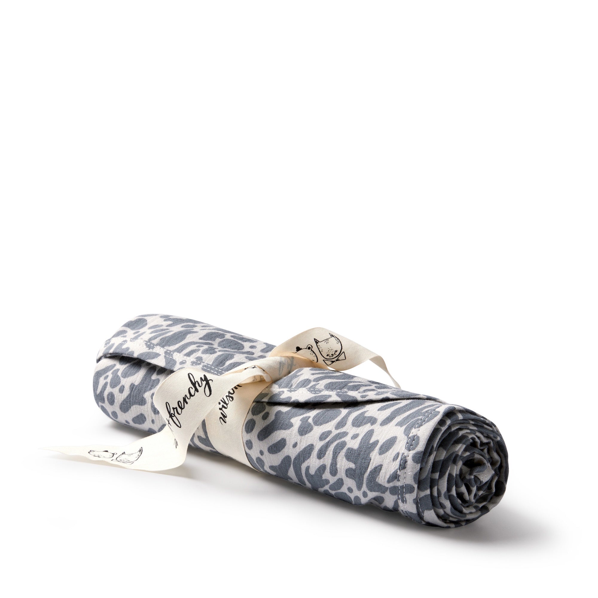 Wilson and Frenchy Blue Coral Organic Crinkle Bunny Rug