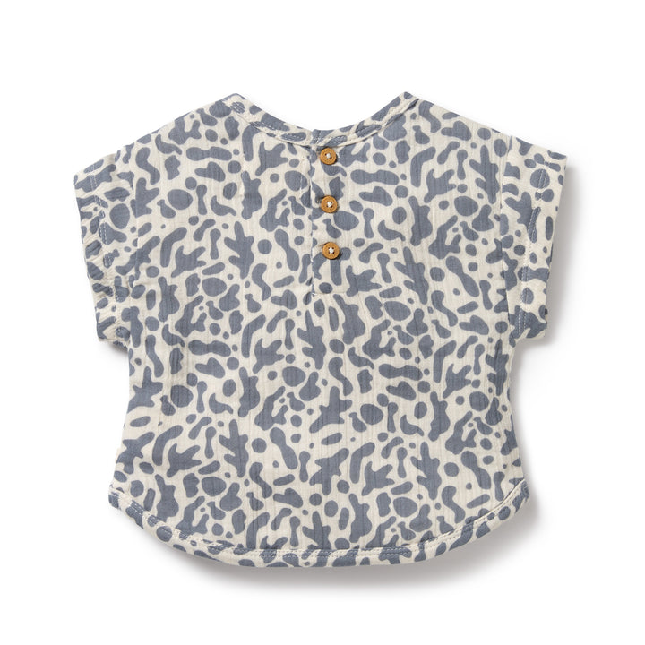 Wilson and Frenchy Blue Coral Organic Crinkle Tee