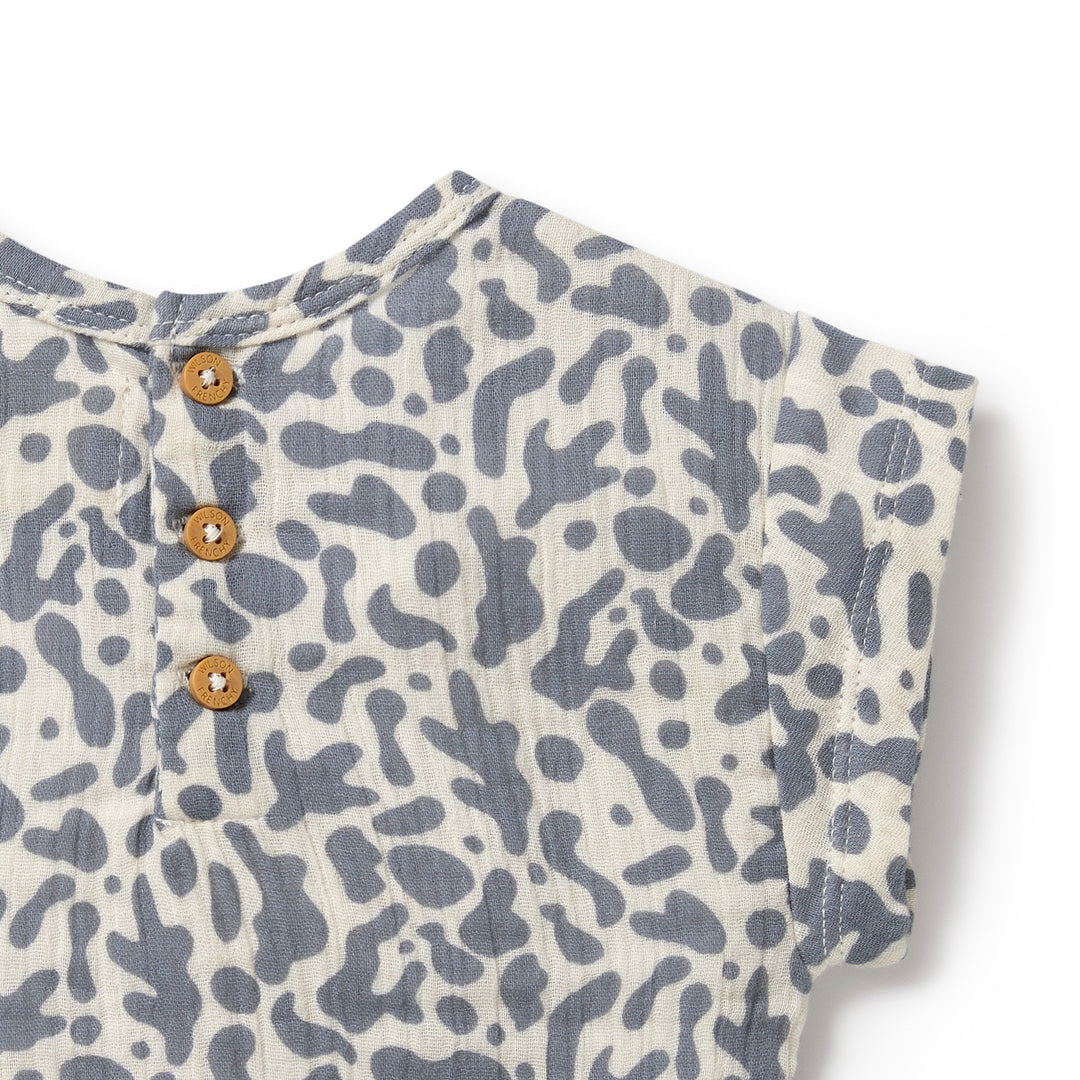 Wilson and Frenchy Blue Coral Organic Crinkle Tee