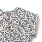 Wilson and Frenchy Blue Coral Organic Crinkle Tee