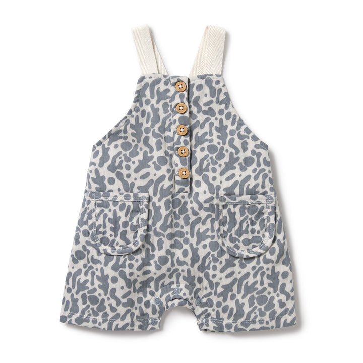 Wilson and Frenchy Blue Coral Organic Crinkle Overall