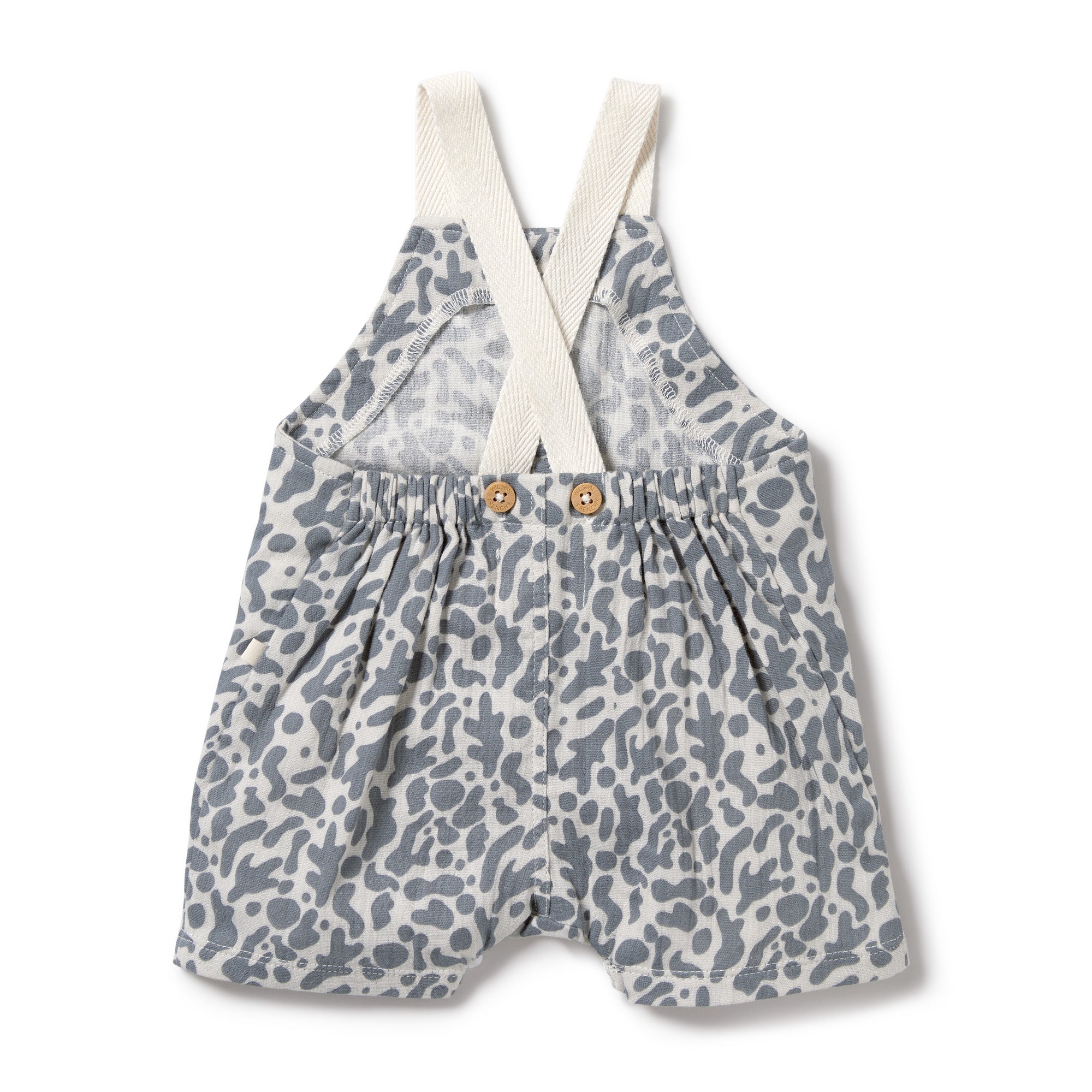Wilson and Frenchy Blue Coral Organic Crinkle Overall