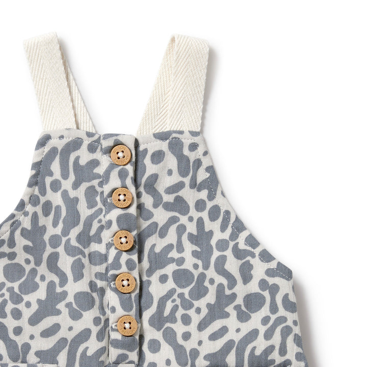 Wilson and Frenchy Blue Coral Organic Crinkle Overall