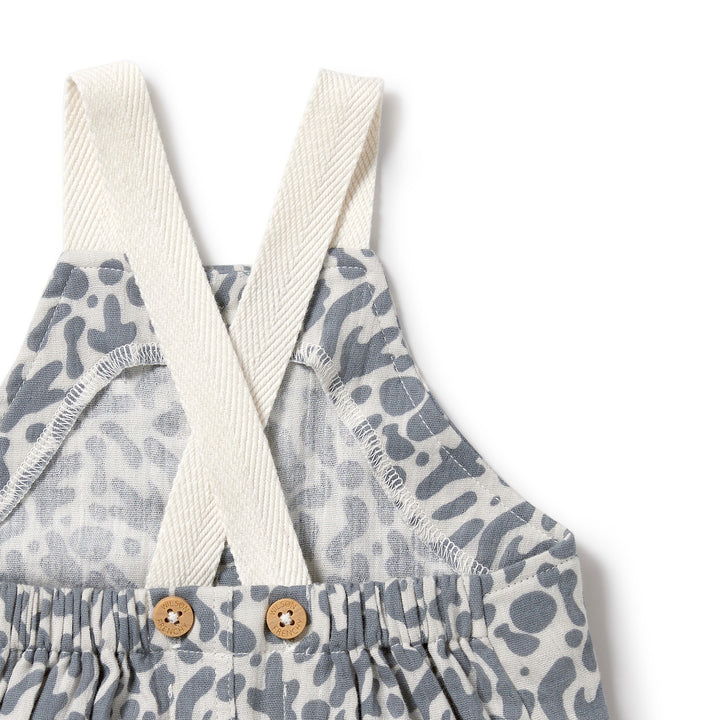 Wilson and Frenchy Blue Coral Organic Crinkle Overall