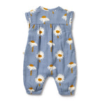 Daisy Floral Organic Crinkle Baby Jumpsuit