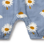 Daisy Floral Organic Crinkle Baby Jumpsuit