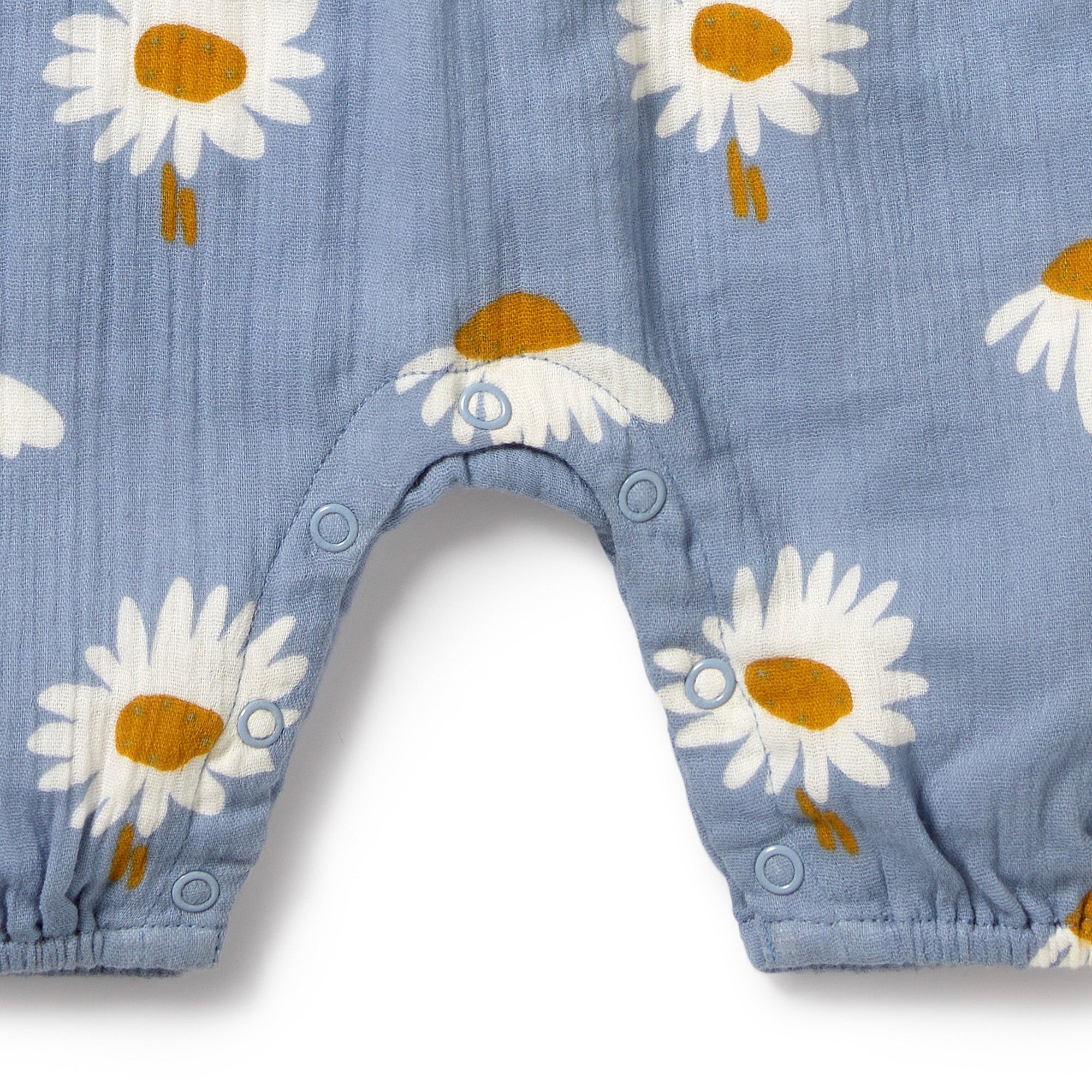 Daisy Floral Organic Crinkle Baby Jumpsuit