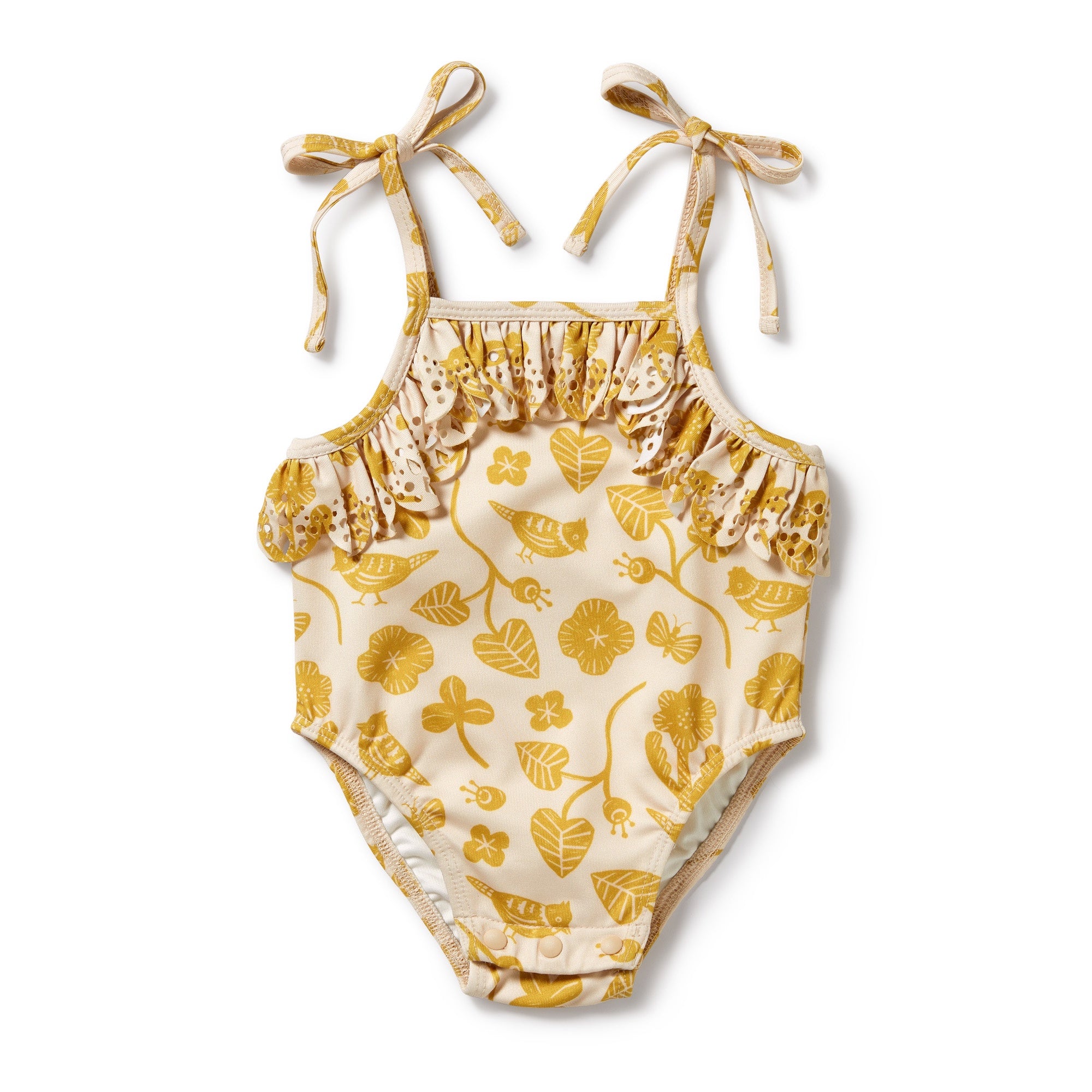 Wilson and Frenchy Goldie Floral Cutwork Swimsuit