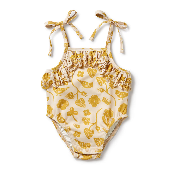 Wilson and Frenchy Goldie Floral Cutwork Swimsuit