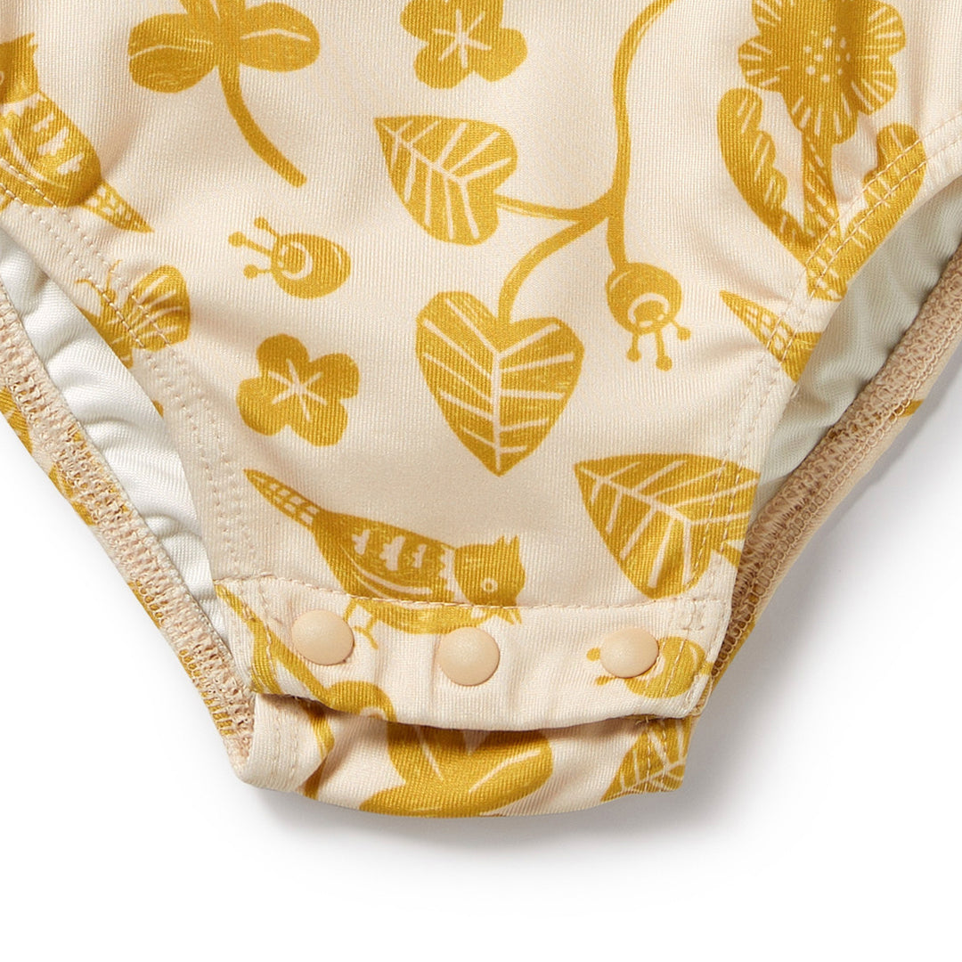 Wilson and Frenchy Goldie Floral Cutwork Swimsuit