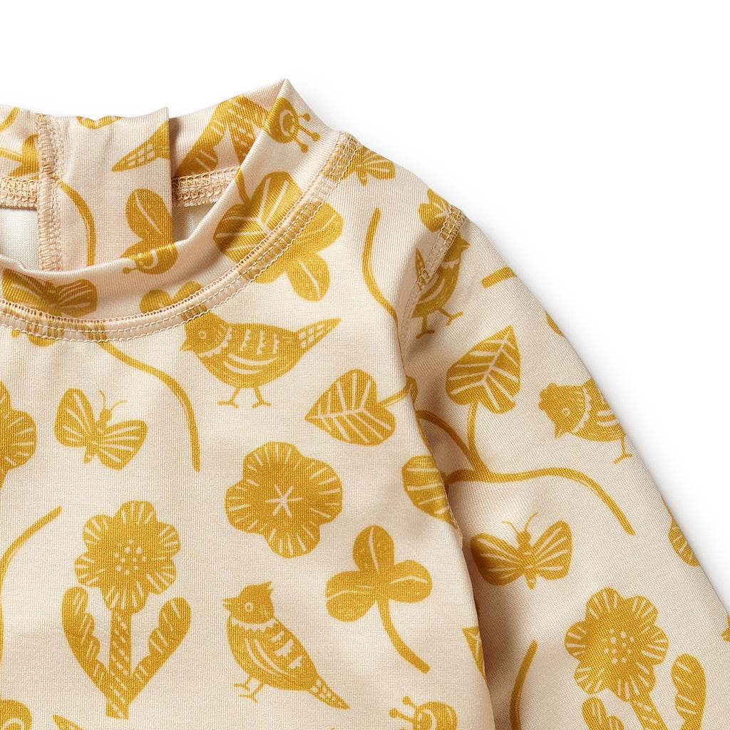 Goldie Floral Cutwork Rashie Swim set