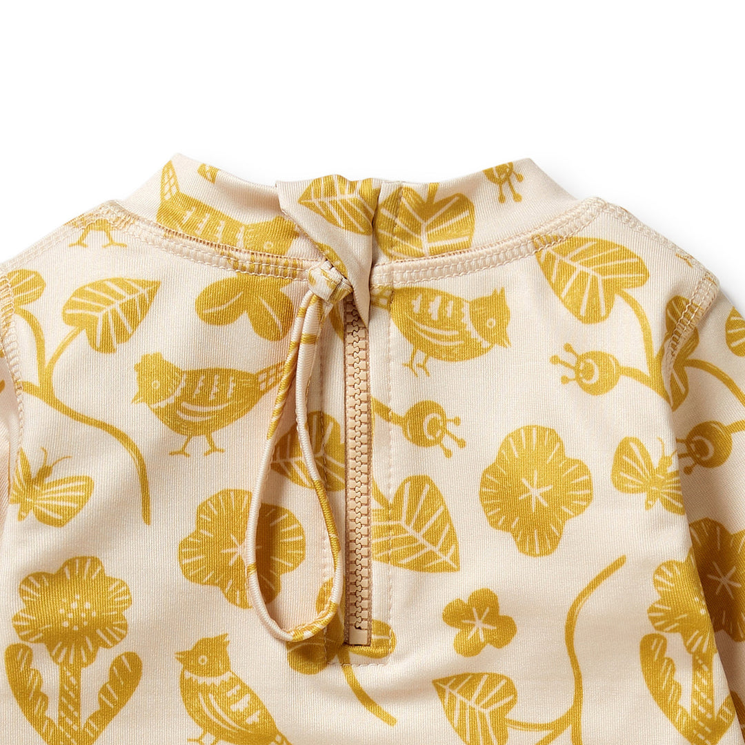 Wilson and Frenchy Goldie Floral Cutwork Rashie Swim set