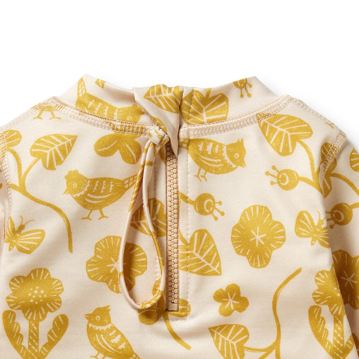 Wilson and Frenchy Goldie Floral Cutwork Rashie Swim set