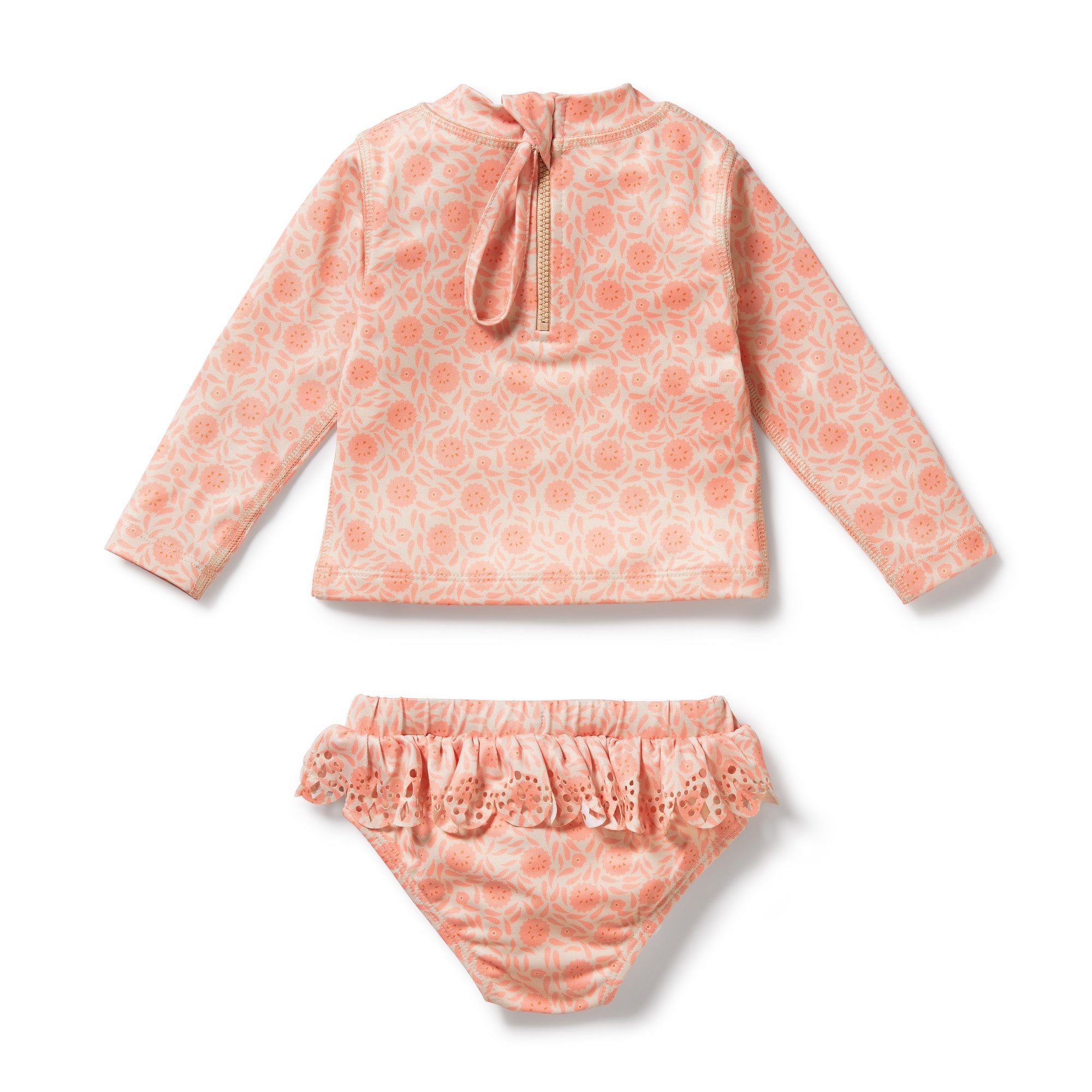 Wilson and Frenchy Amelie Floral Cutwork Rashie Swim set