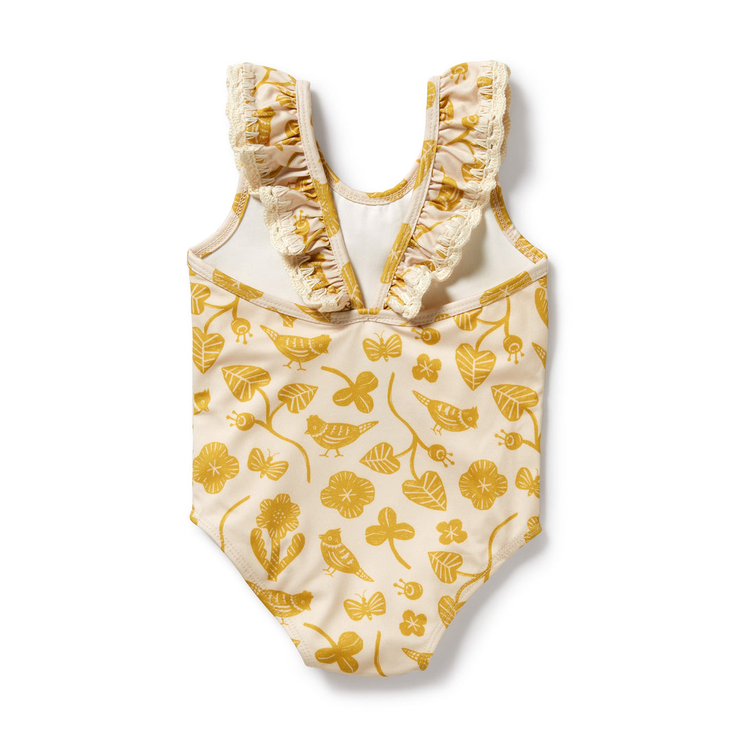 Wilson and Frenchy Goldie Floral Crochet Swimsuit