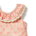 Amelie Floral Crochet Two Piece Swimsuit