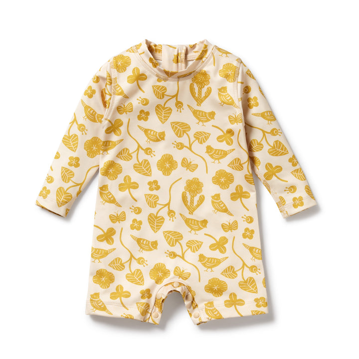Wilson and Frenchy Goldie Floral One Piece Boyleg Swimsuit