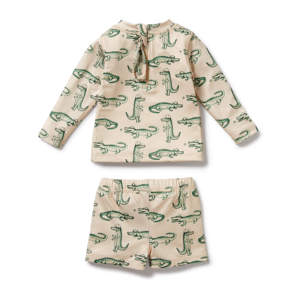 Wilson and Frenchy Little Croc Rashie Swim Set