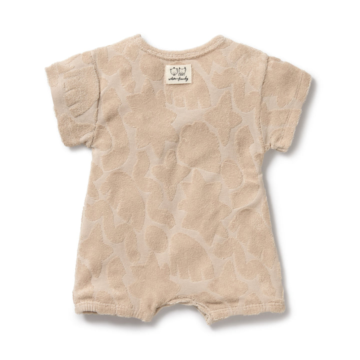 Wilson and Frenchy Pattern Play Organic Terry Growsuit