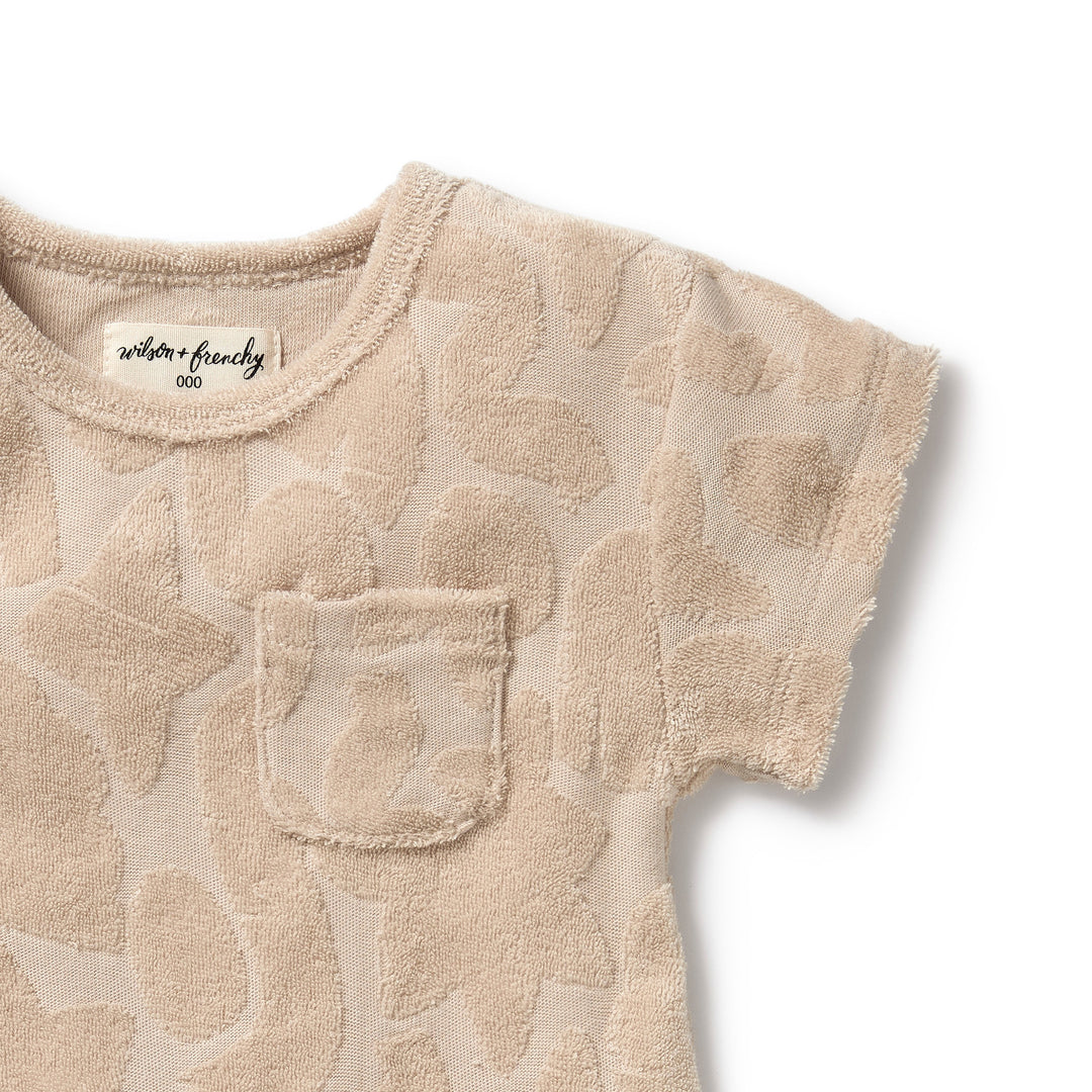Wilson and Frenchy Pattern Play Organic Terry Growsuit