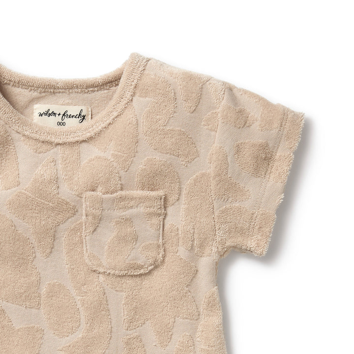 Wilson and Frenchy Pattern Play Organic Terry Growsuit