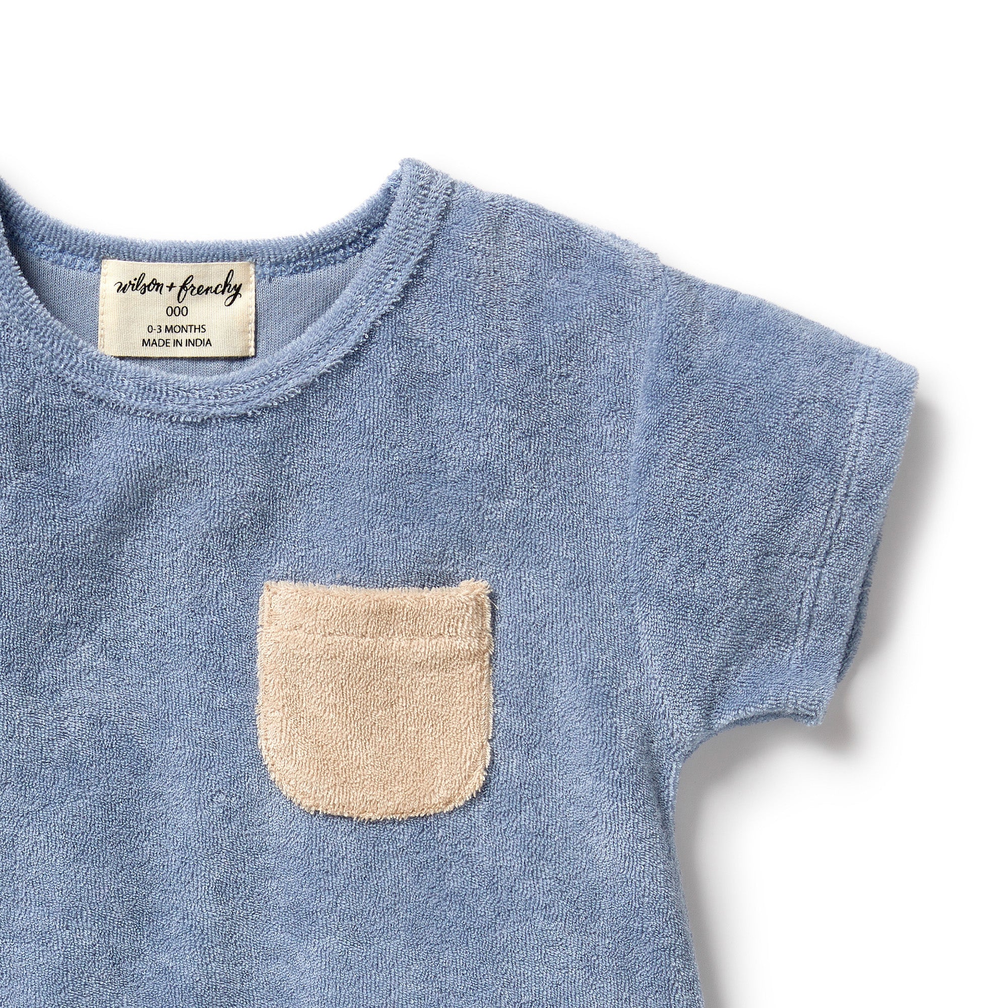 Dusty Blue Organic Terry Growsuit