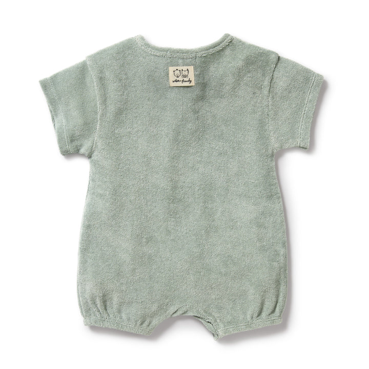 Wilson and Frenchy Pistachio Organic Terry Growsuit