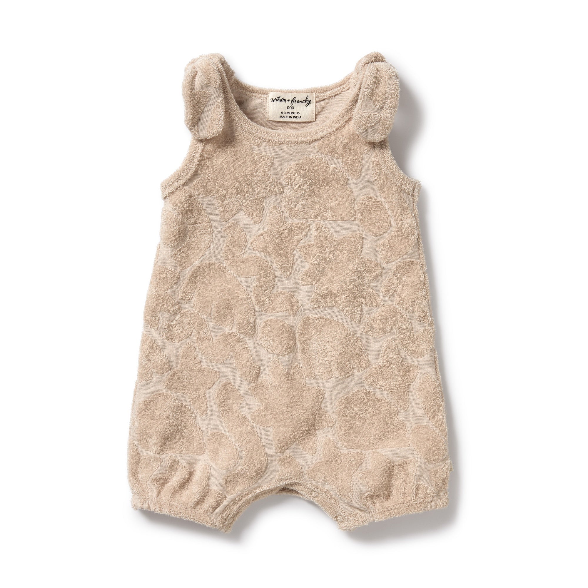 Wilson and Frenchy Pattern Play Organic Terry Playsuit