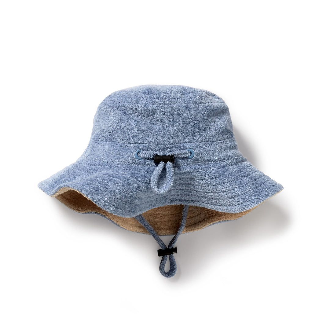 Wilson and Frenchy Dusty Blue Organic Terry Sun Hat