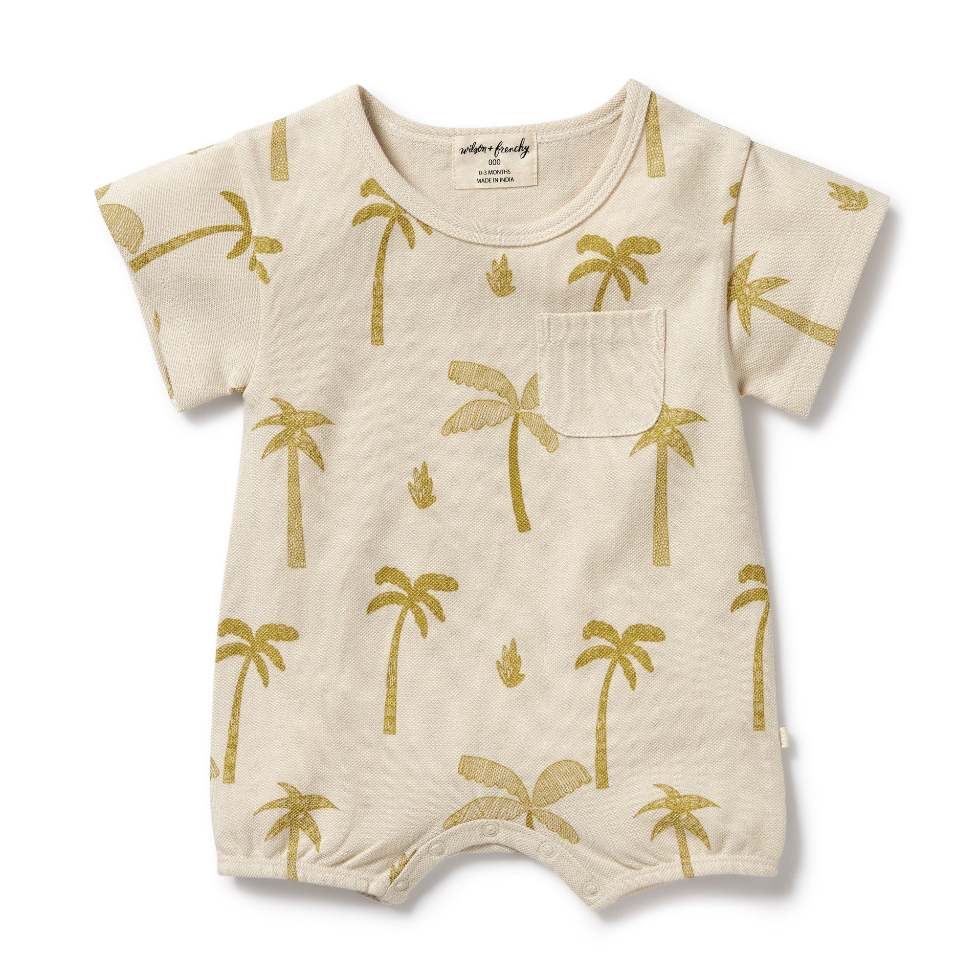 Wilson and Frenchy Palm Days Organic Growsuit - Natural