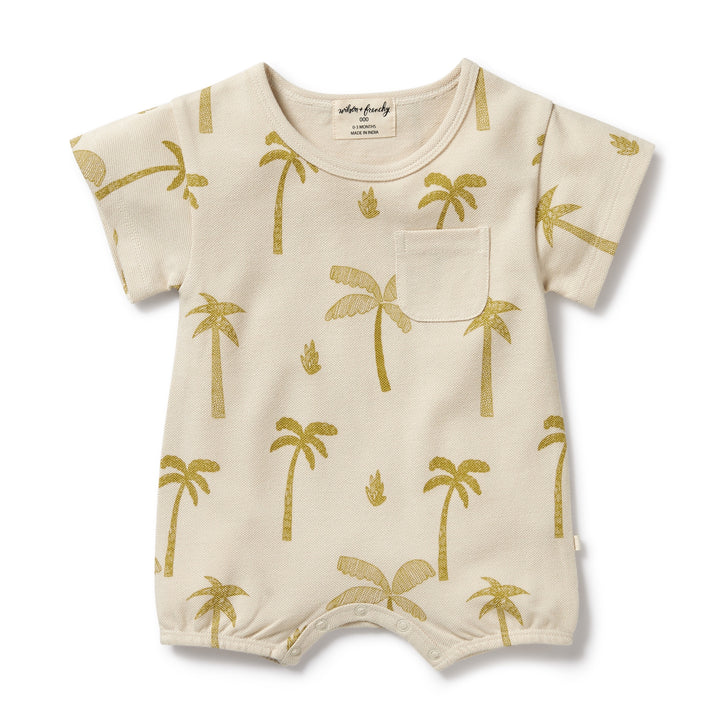 Wilson and Frenchy Palm Days Organic Growsuit - Natural