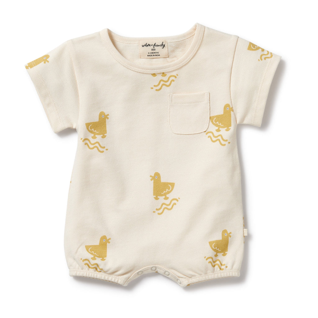 Wilson and Frenchy Quack Quack Organic Growsuit