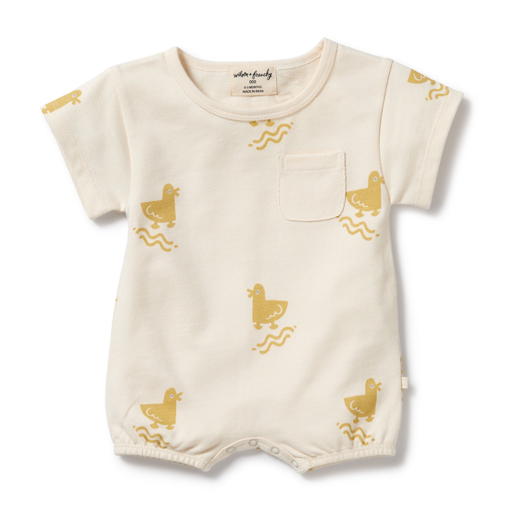 Wilson and Frenchy Quack Quack Organic Growsuit