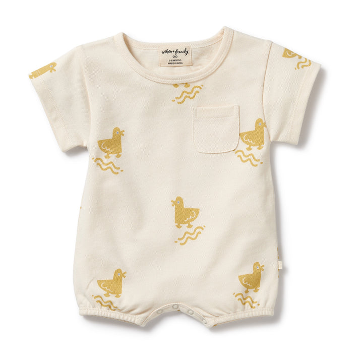 Wilson and Frenchy Quack Quack Organic Growsuit