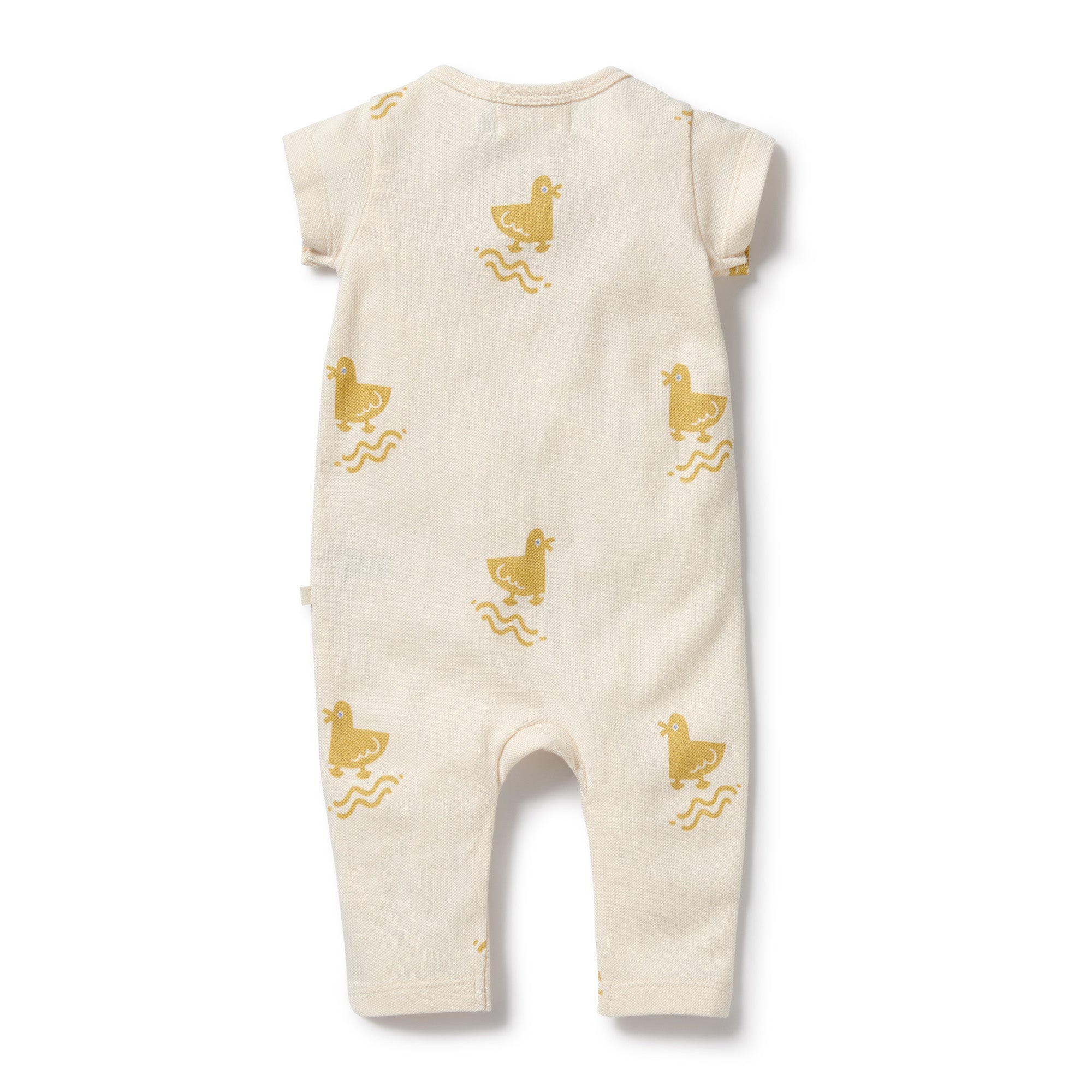 Wilson and Frenchy Quack Quack Organic Ruffle Zipsuit