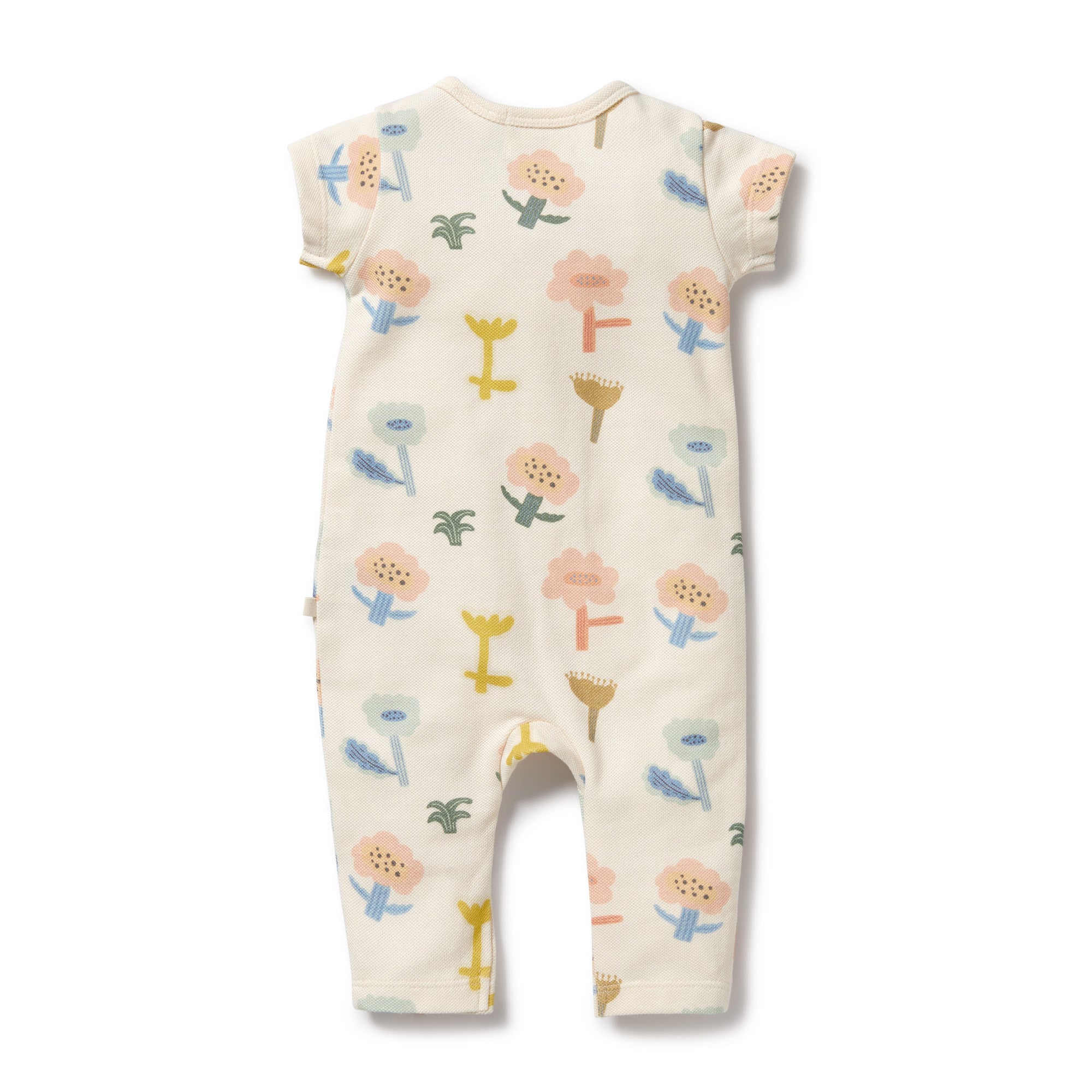 Wilson and Frenchy Cookie Cut Organic Ruffle Zipsuit